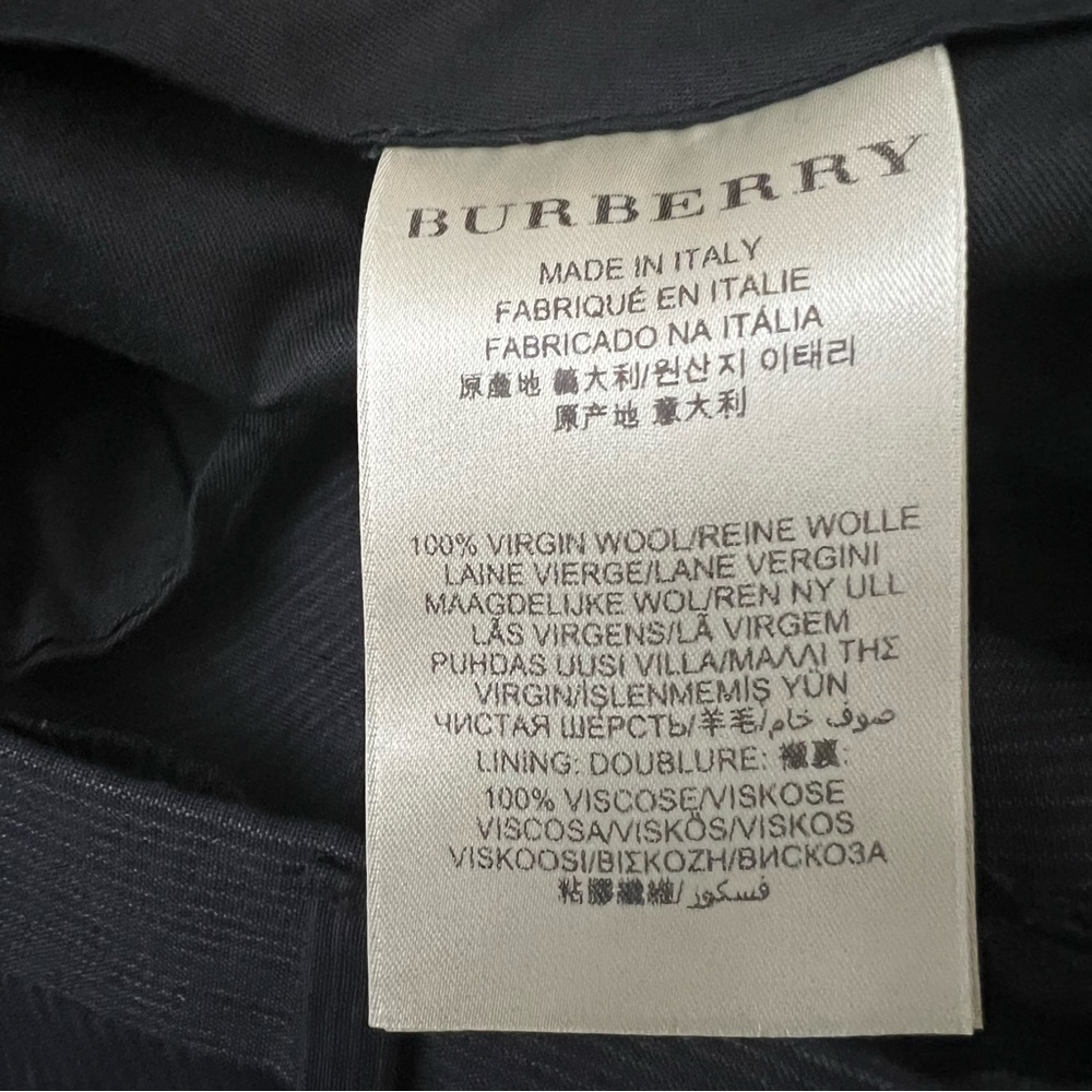 Burberry  Authentic Grayish Blue striped Straight Leg Trouser Pants - Picture 7 of 16